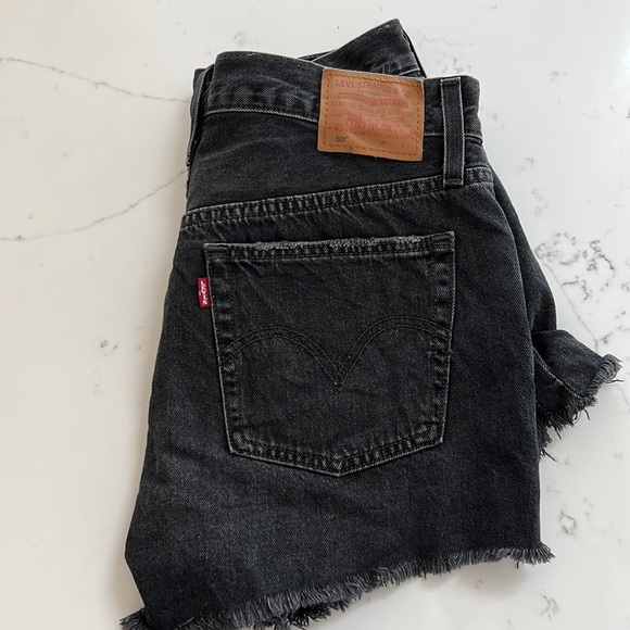 Levi’s Vintage Black 501 Shorts - Picture 2 of 4